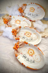 Ovalina Natale per struffoli in ceramica di Vietri 