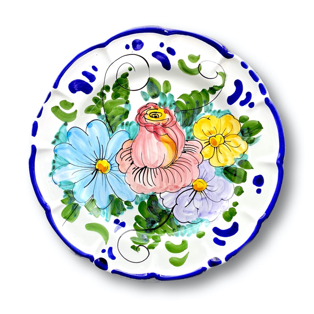 Piatto in ceramica di Vietri Antico