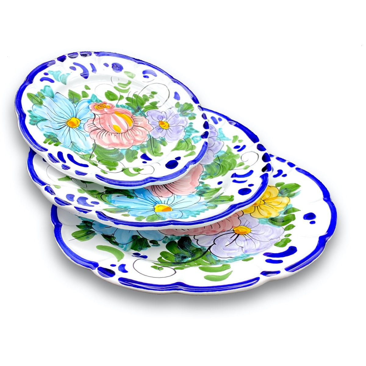 Piatto in ceramica di Vietri Antico
