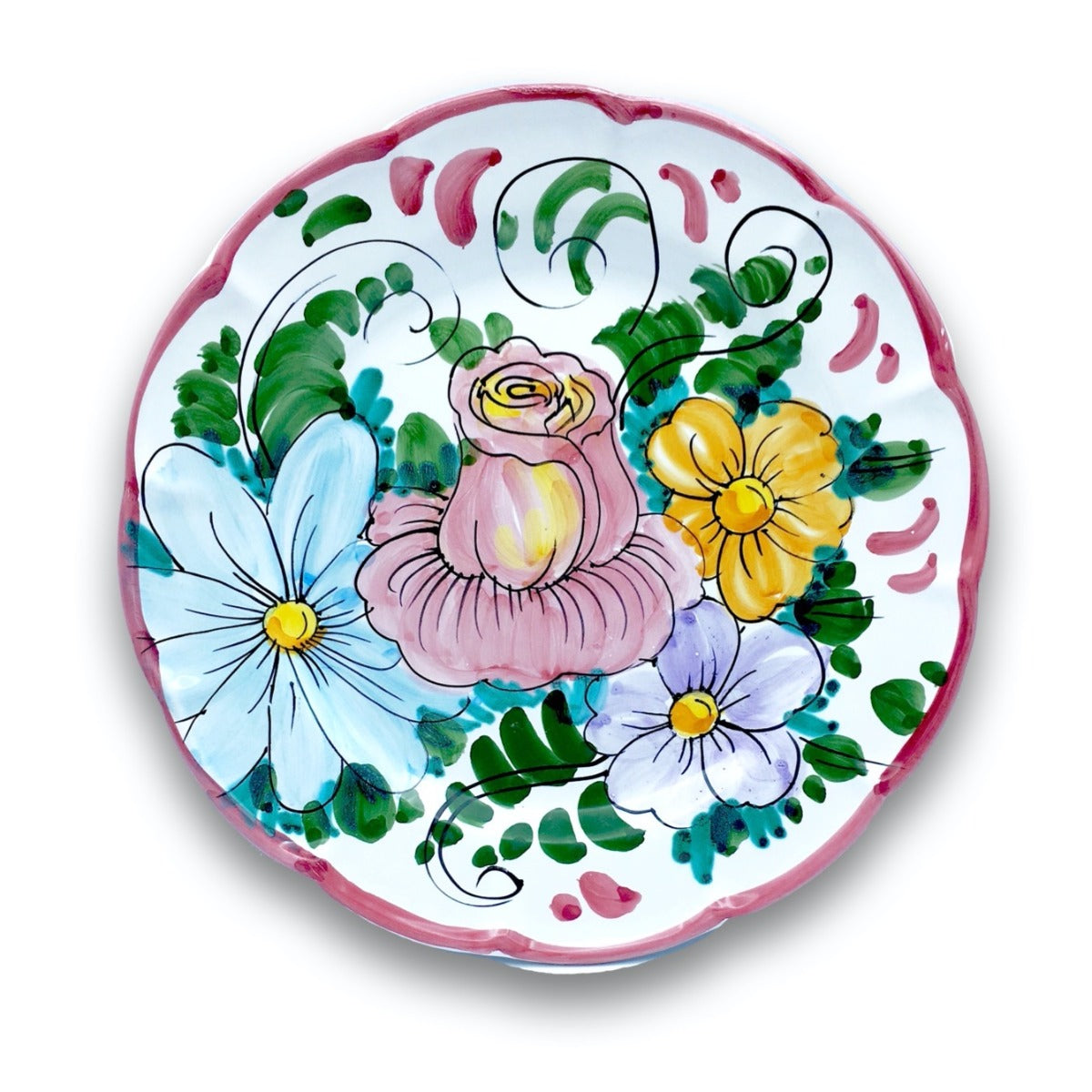 Piatto in ceramica di Vietri Antico