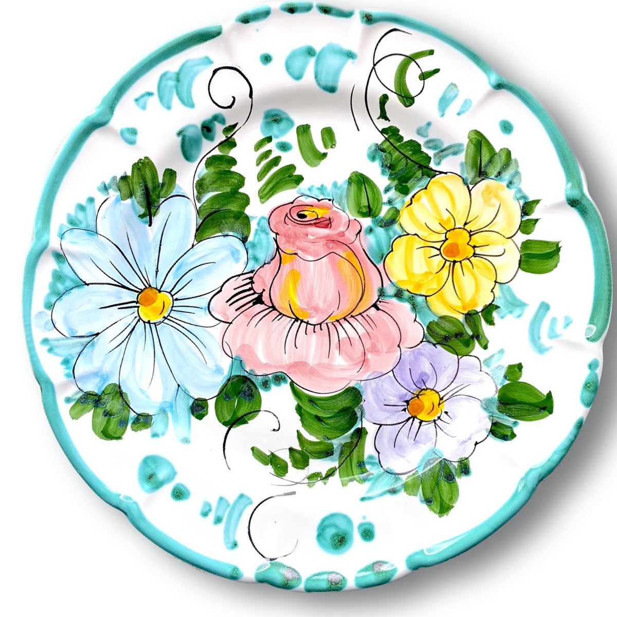 Piatto in ceramica di Vietri Antico