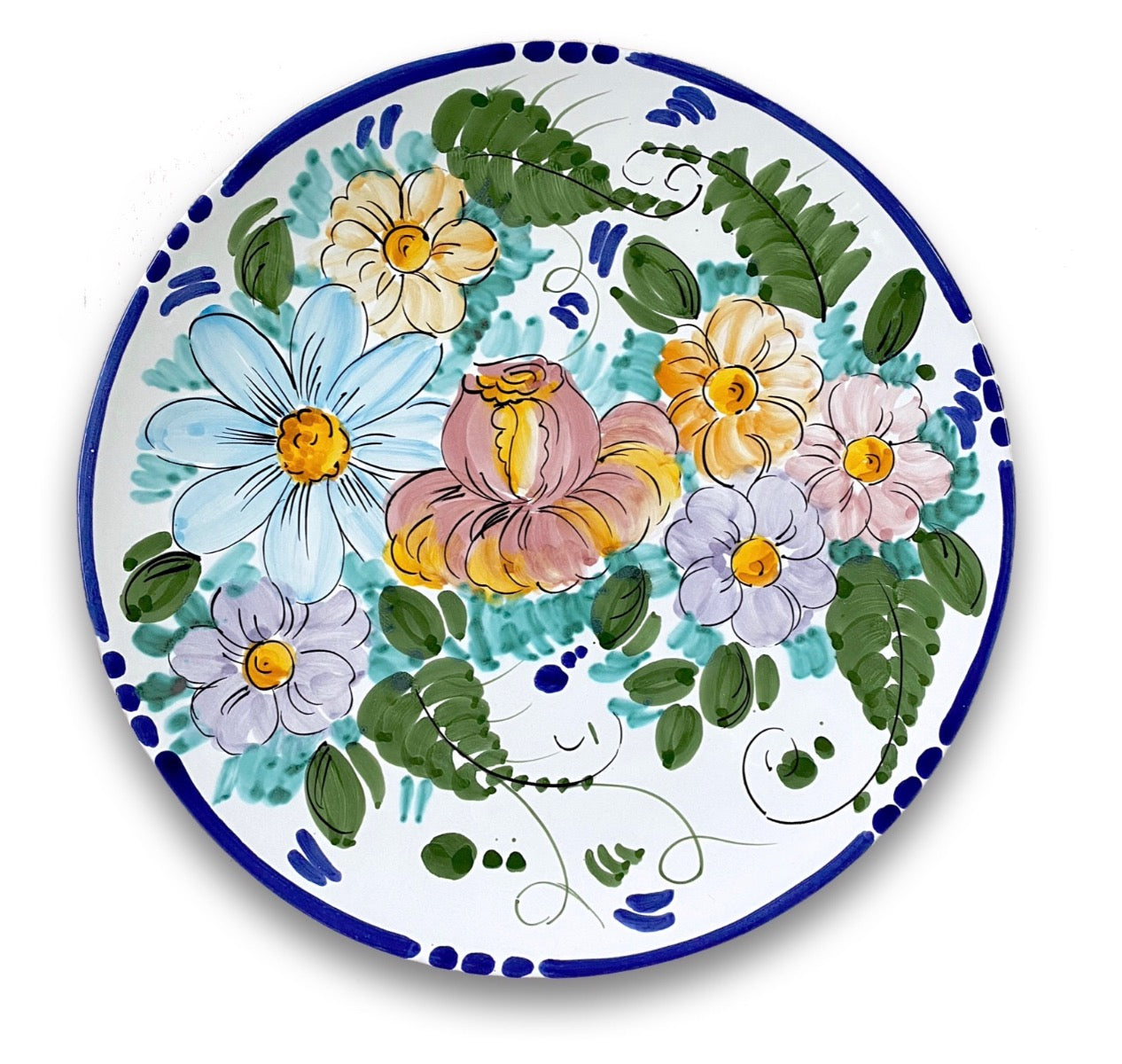 Piatto da muro in ceramica di Vietri 