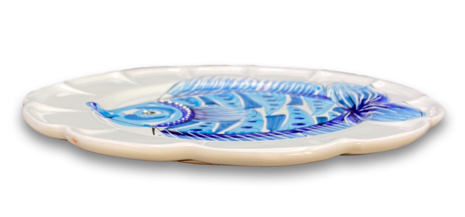 Piatto Grande in ceramica di Vietri Linea Mare 