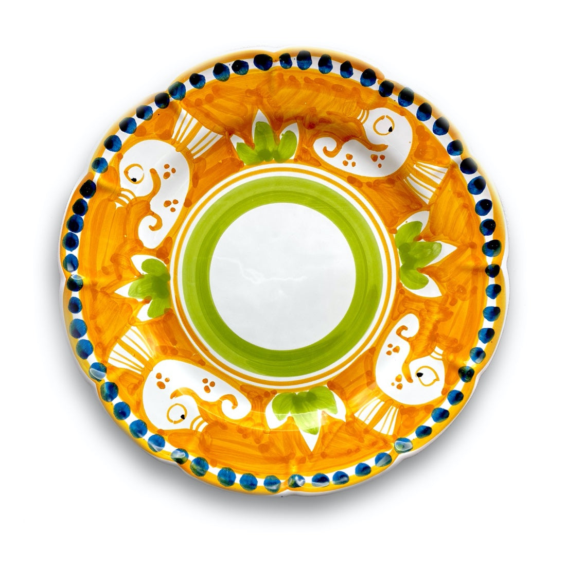 Piatto in ceramica di Vietri Ippocampo