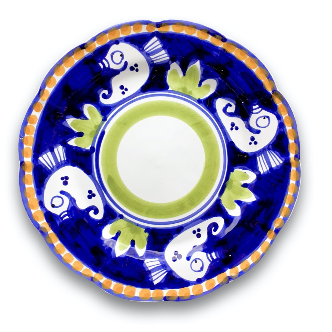 Piatto in ceramica di Vietri Ippocampo