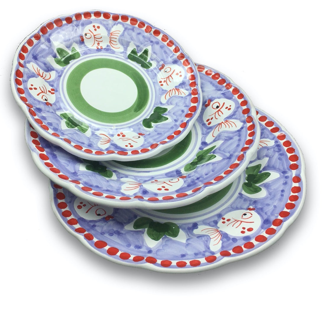 Piatto in ceramica di Vietri Pesce Palla