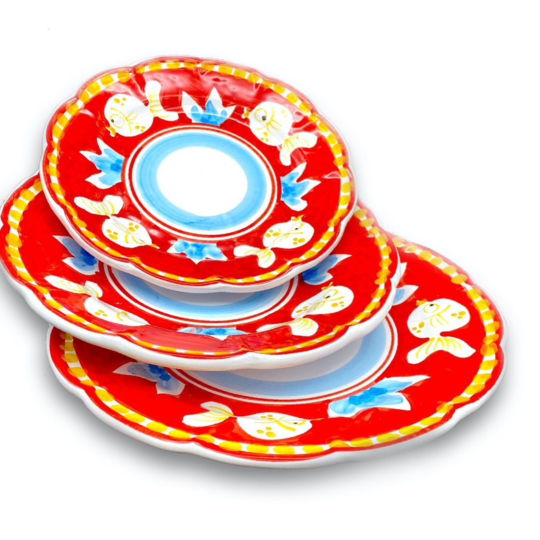 Piatto in ceramica di Vietri Pesce Palla