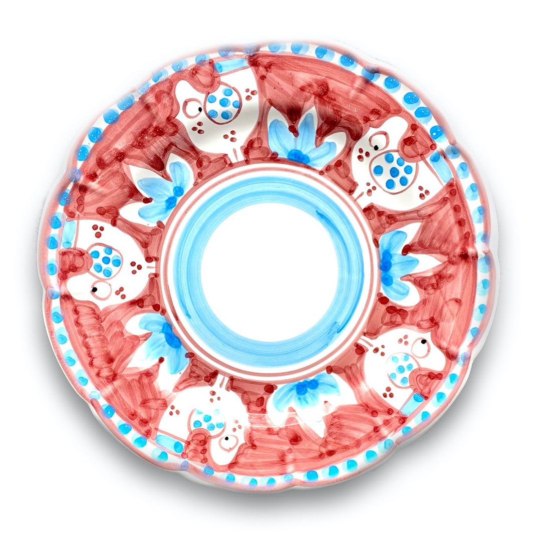 Piatto in ceramica di Vietri Pulcino