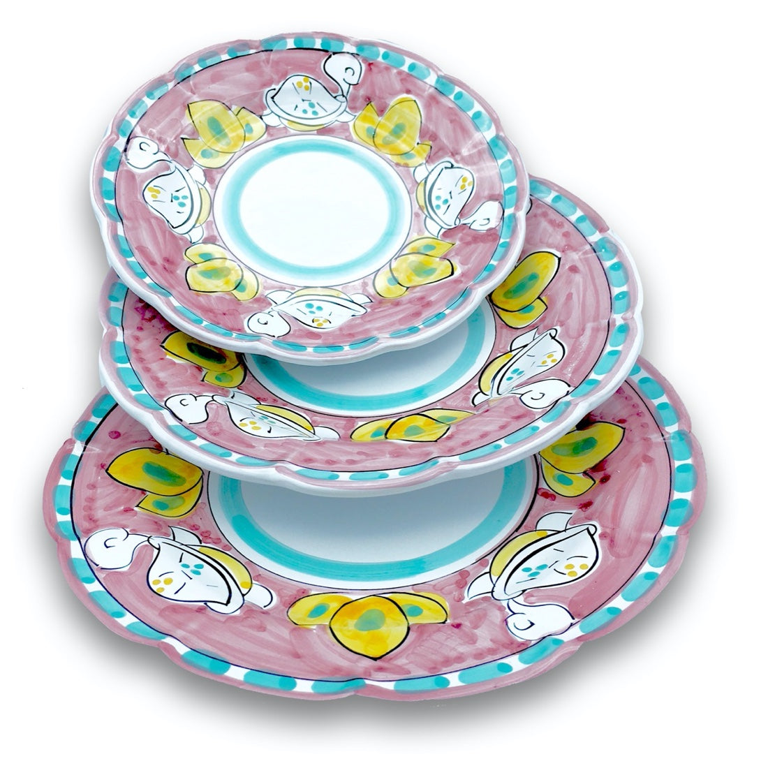 Piatto Tartaruga in ceramica di Vietri