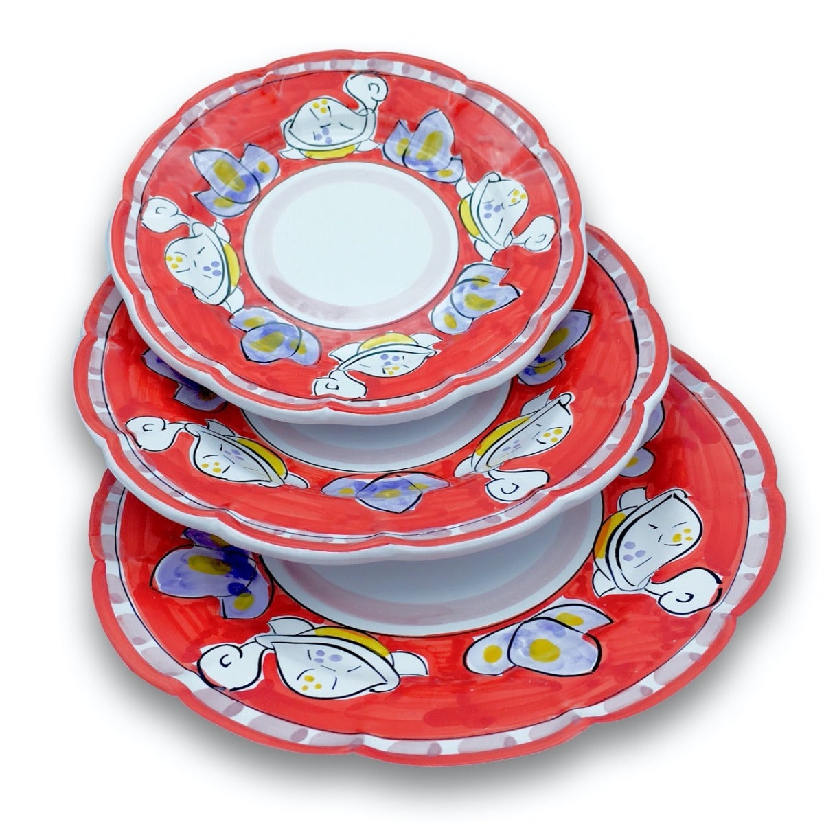 Piatto Tartaruga in ceramica di Vietri