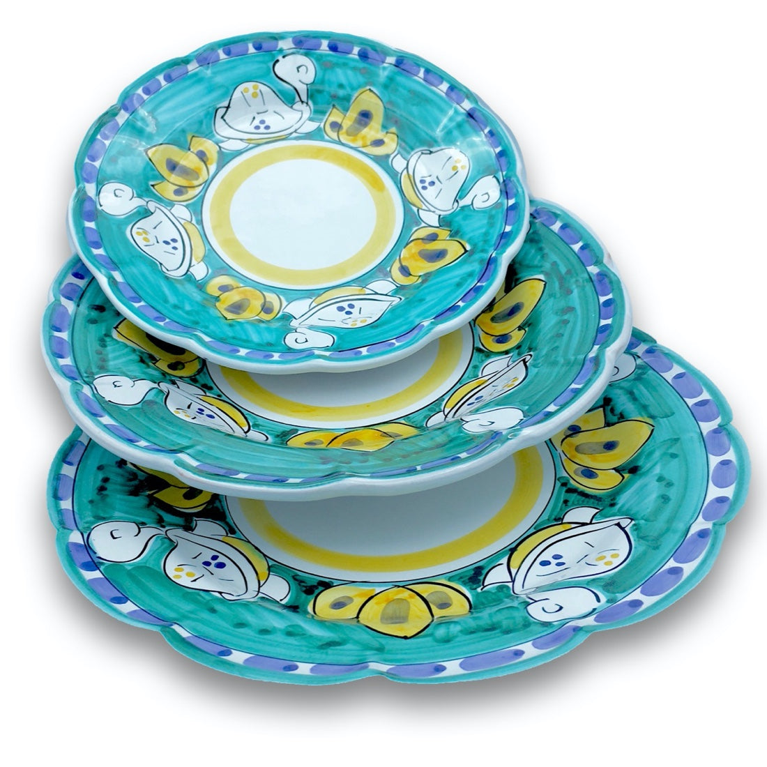 Piatto Tartaruga in ceramica di Vietri