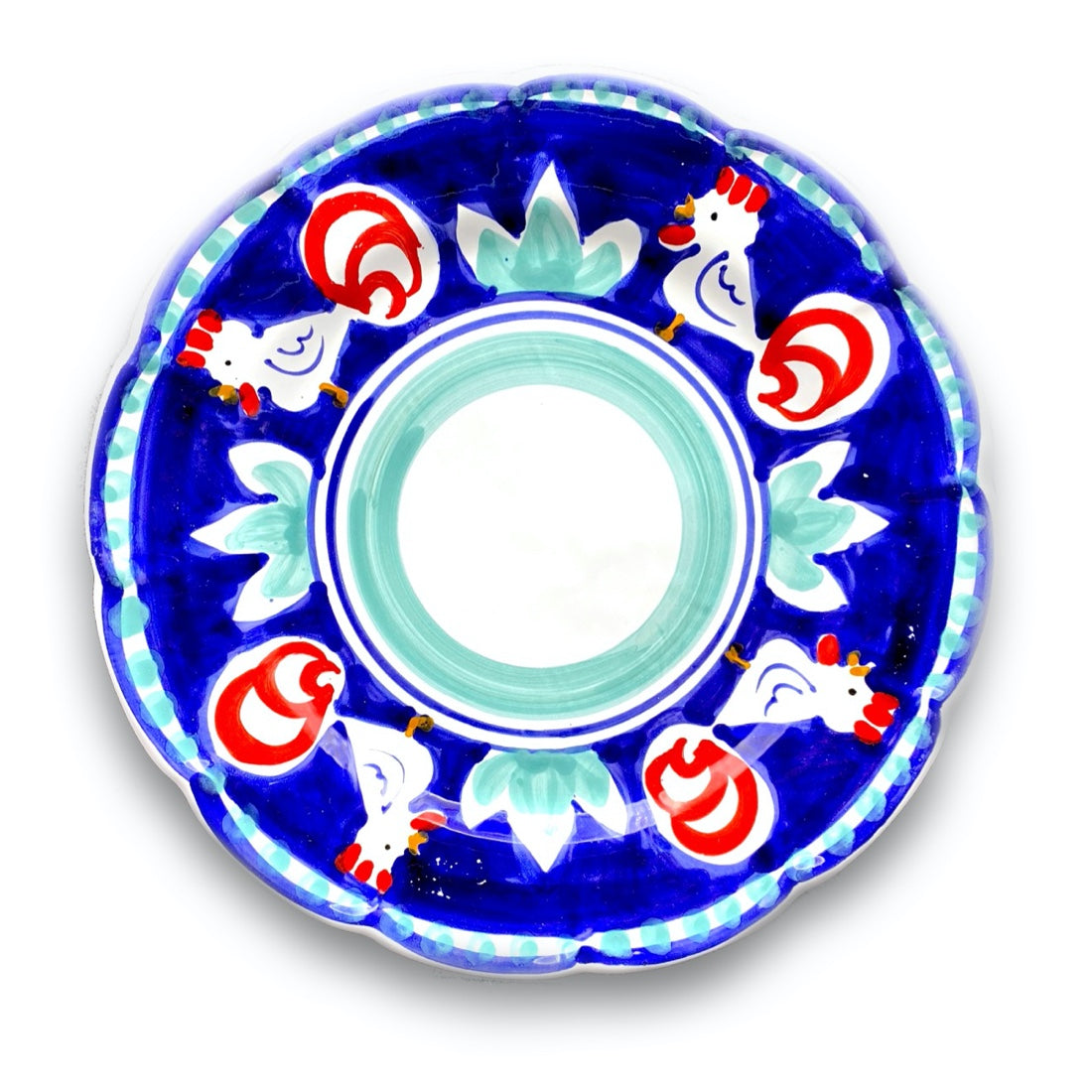 Piatto Vietri in Ceramica DECORO GALLO