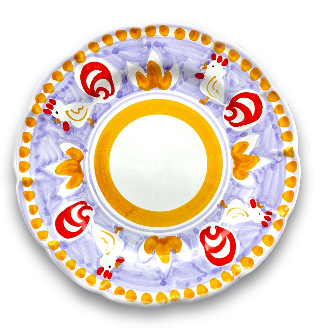 Piatto in ceramica di Vietri Gallo