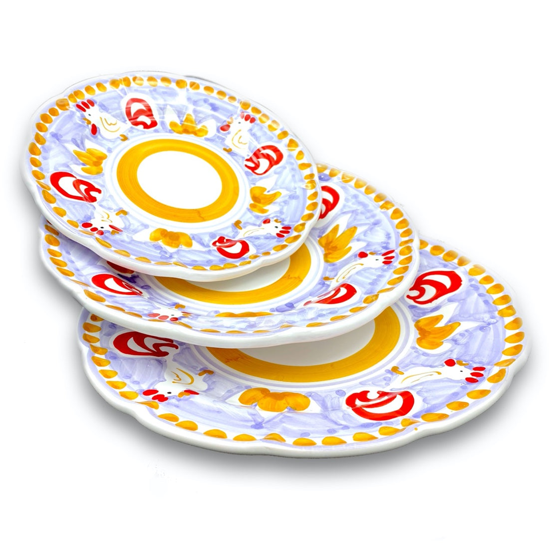 Piatto in ceramica di Vietri Gallo