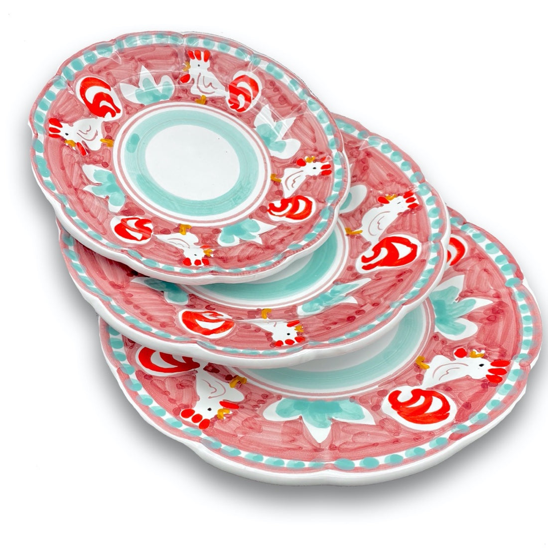 Piatto in ceramica di Vietri Gallo