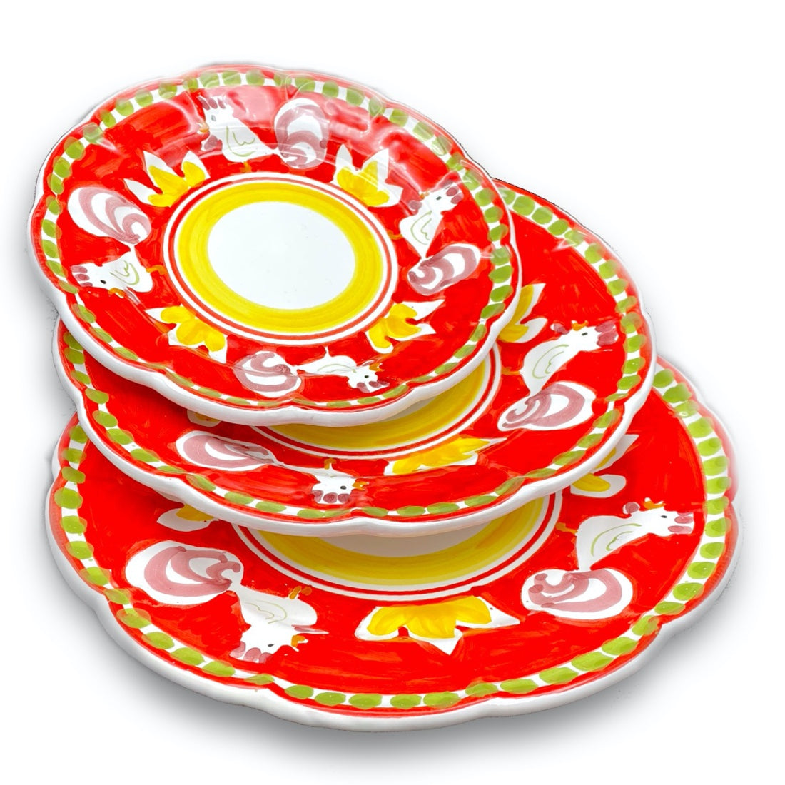 Piatto in ceramica di Vietri Gallo