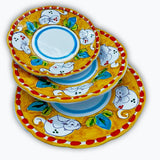 Piatto in ceramica di Vietri Gatto 