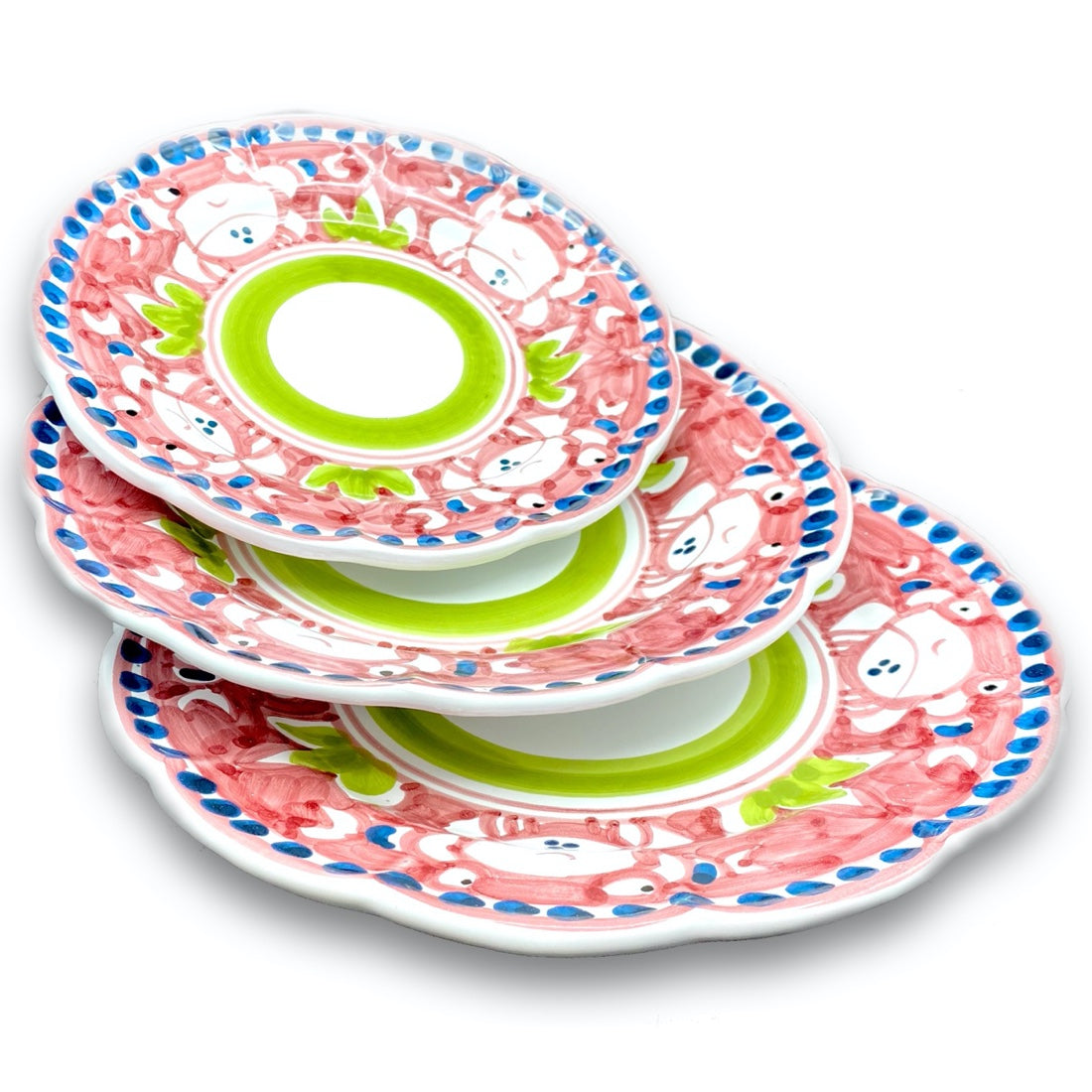 Piatto in ceramica di Vietri Granchio