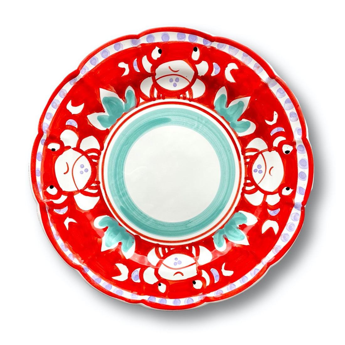 Piatto Vietri in Ceramica DECORO GRANCHIO