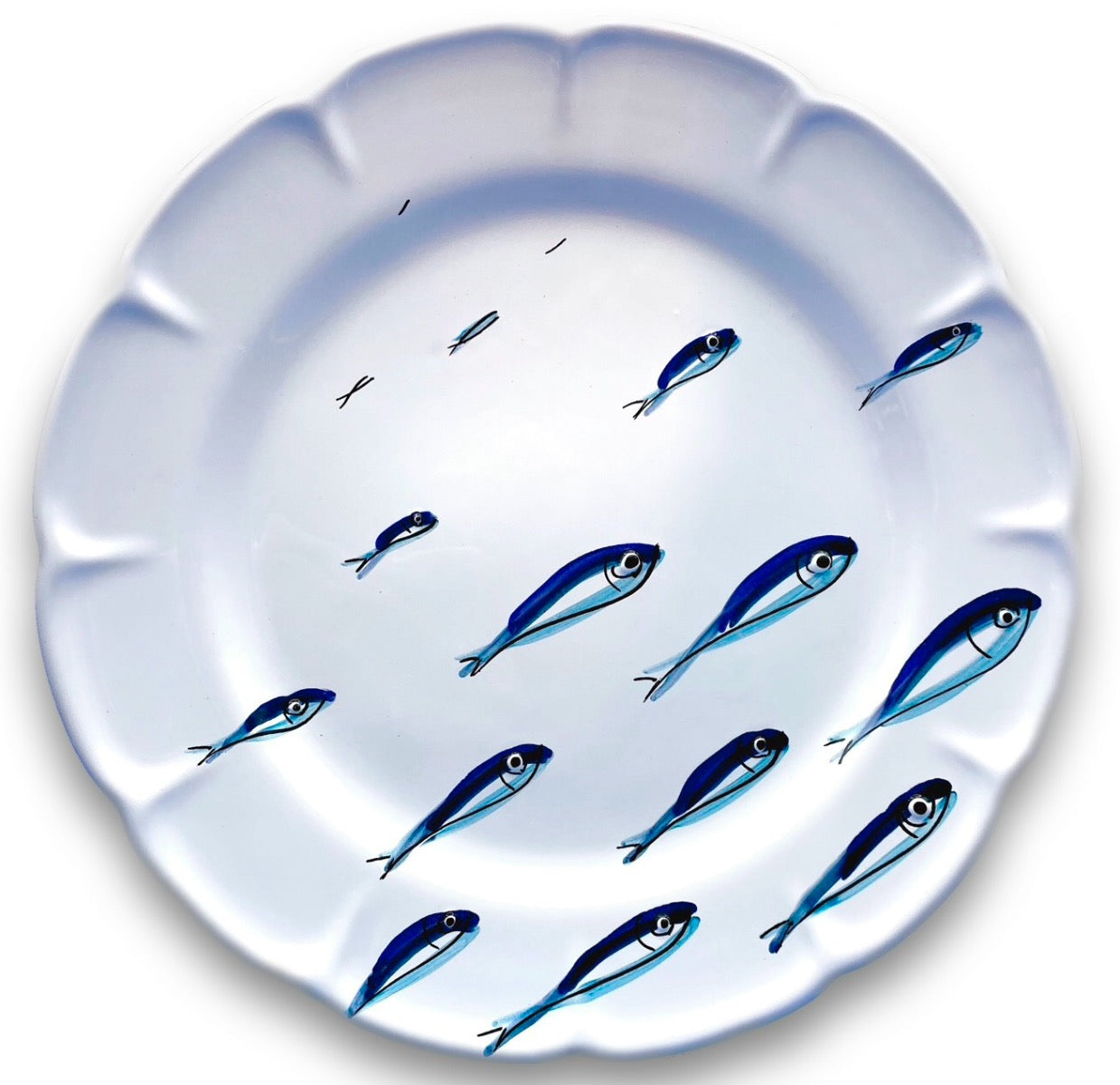 Piatto in ceramica di Vietri Mare Magnum 