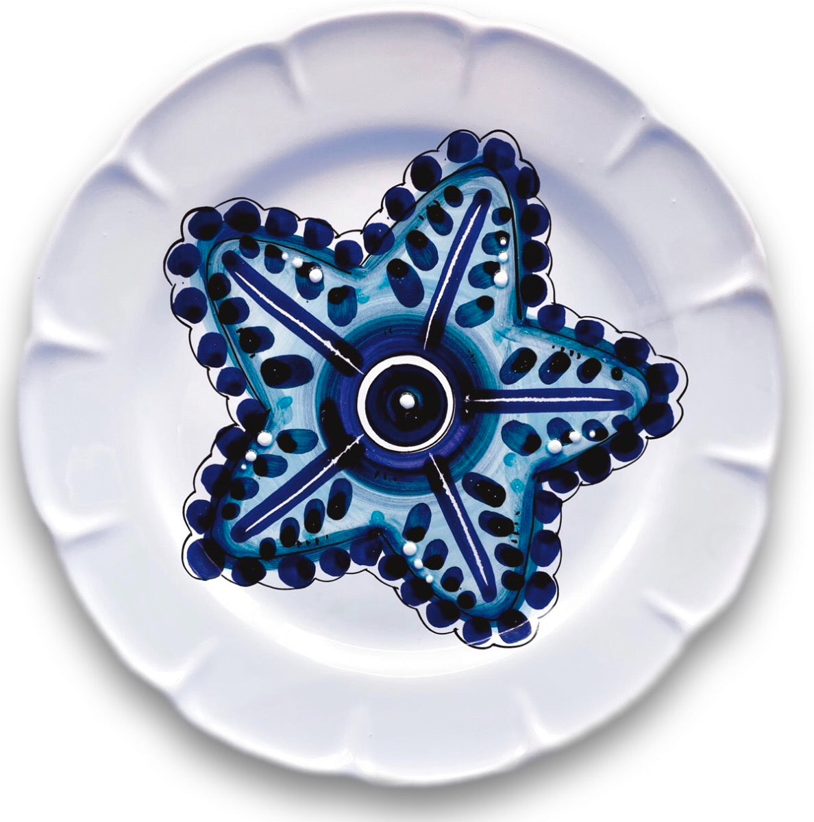 Piatto in ceramica di Vietri Mare Magnum 