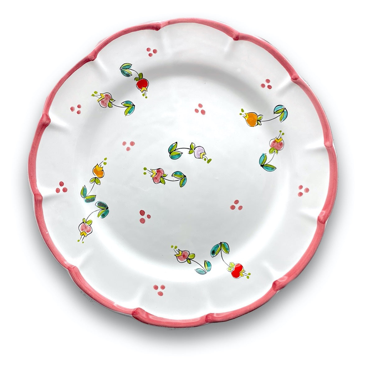 Piatto in ceramica di Vietri Campanelle