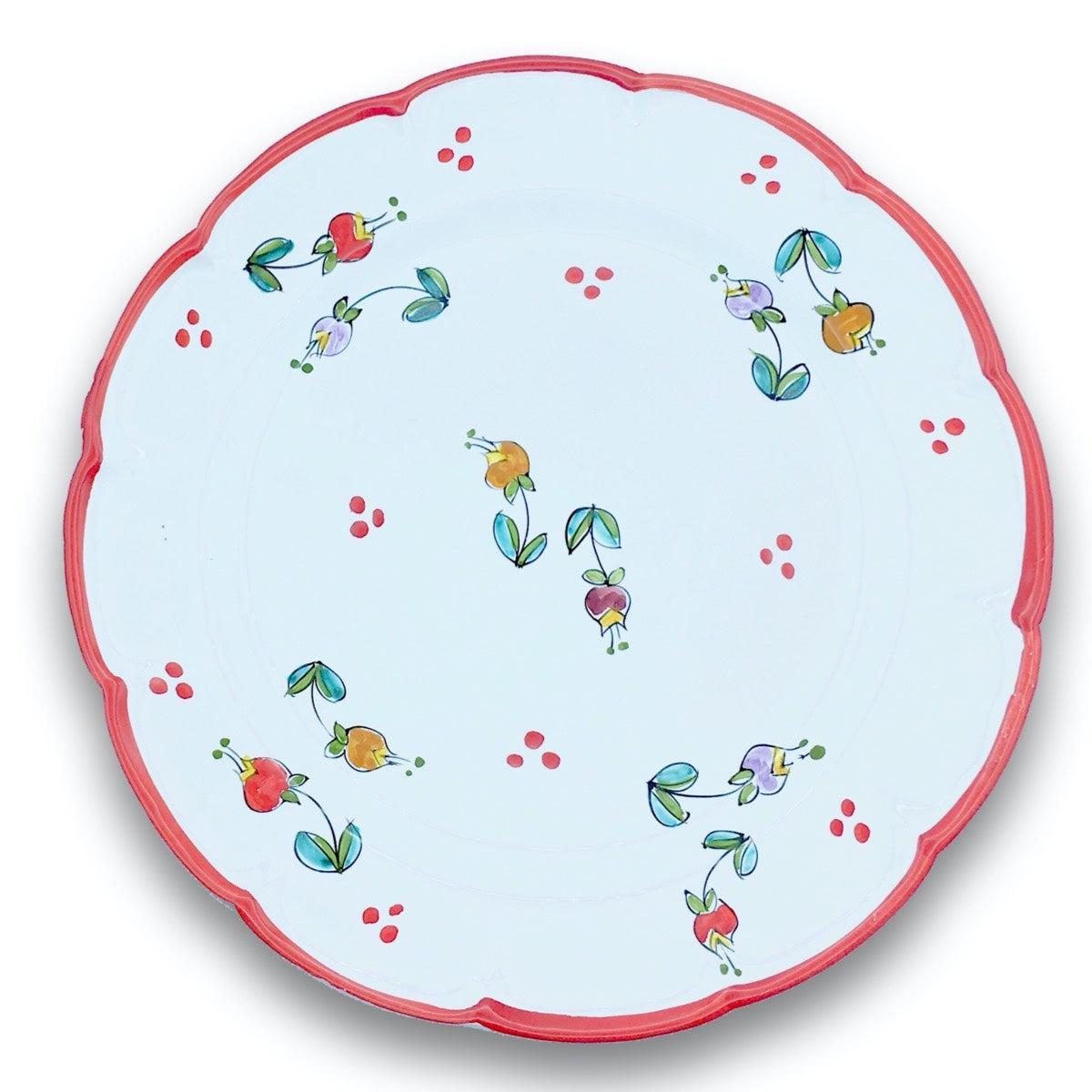 Piatto in ceramica di Vietri Campanelle