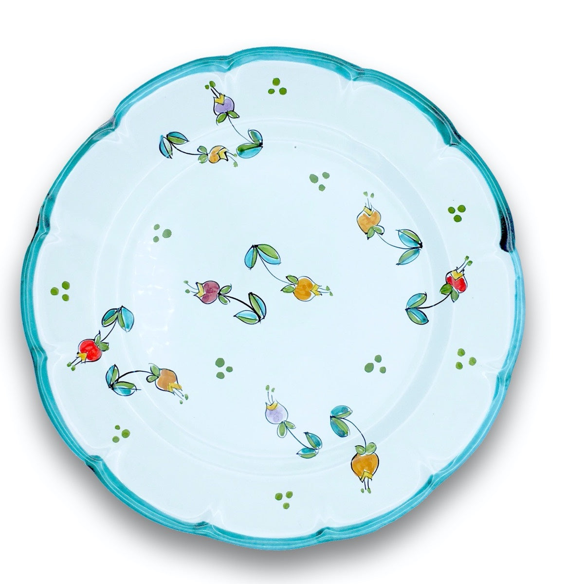 Piatto in ceramica di Vietri Campanelle