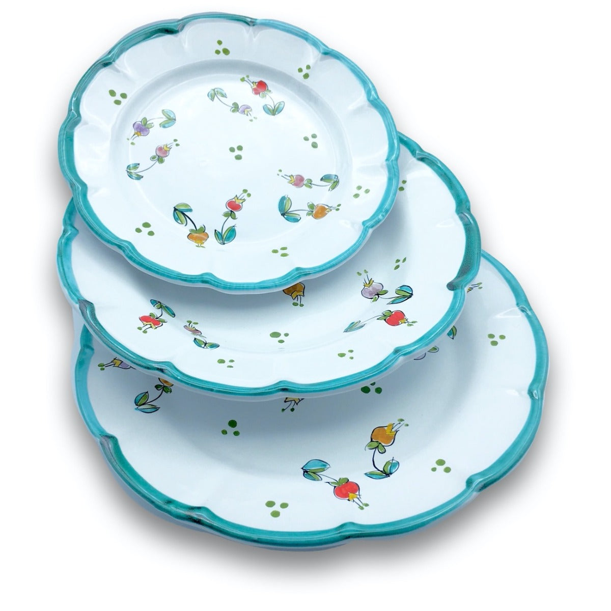 Piatto in ceramica di Vietri Campanelle