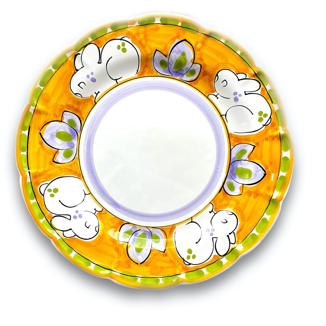 Piatto in ceramica di Vietri Coniglio