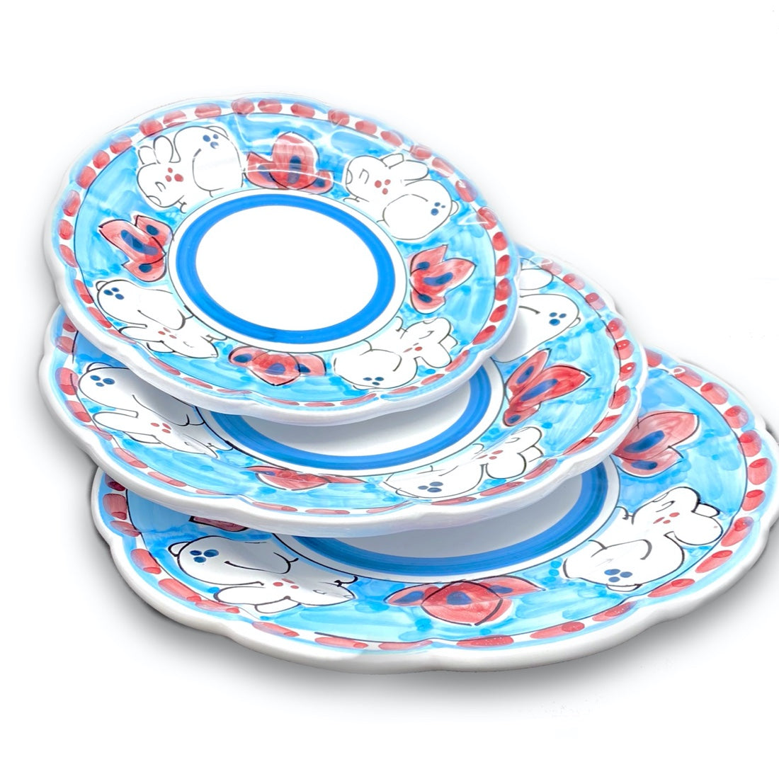 Piatto in ceramica di Vietri Coniglio