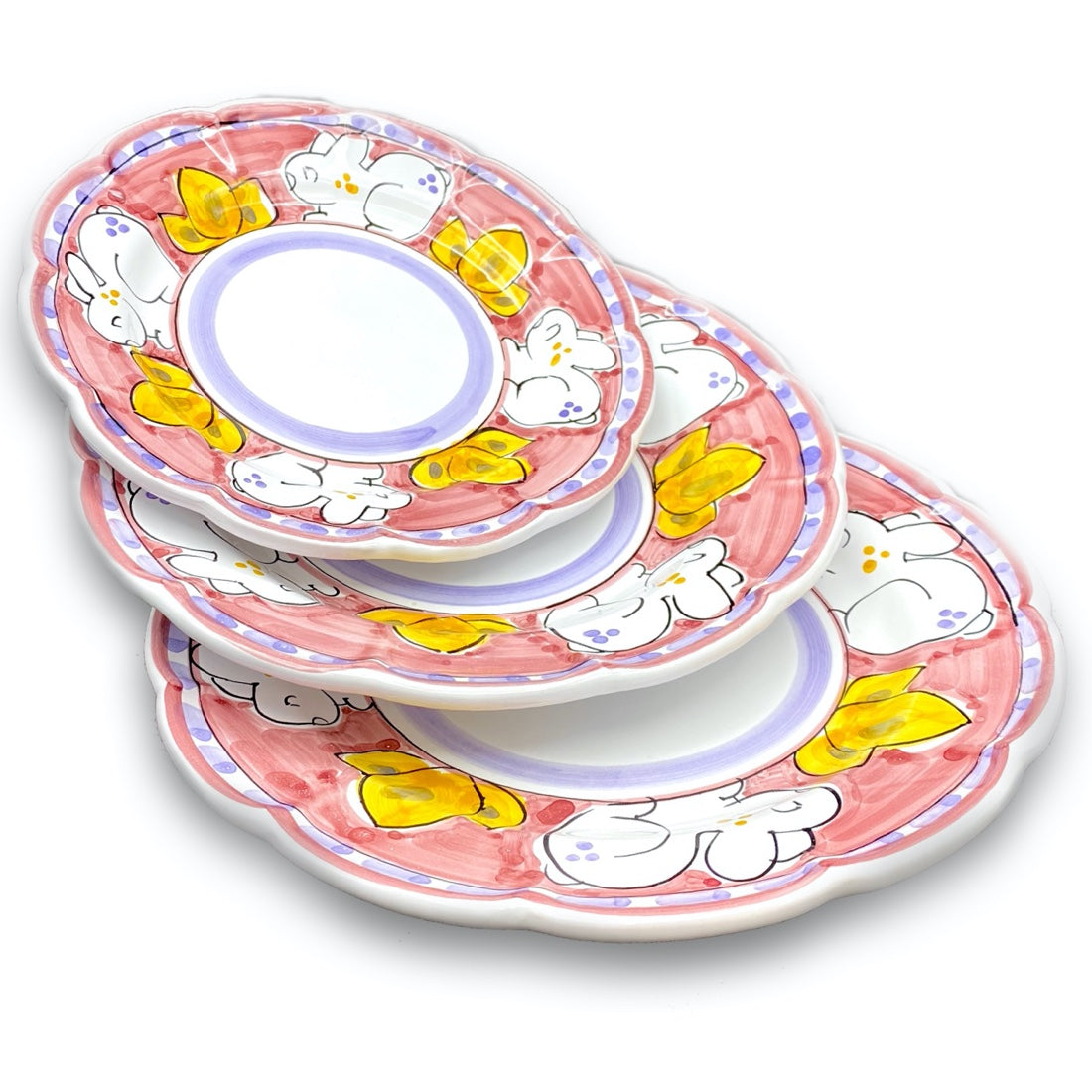 Piatto in ceramica di Vietri Coniglio