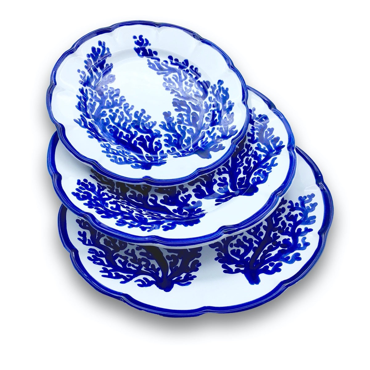 Piatto in ceramica di Vietri Corallo New