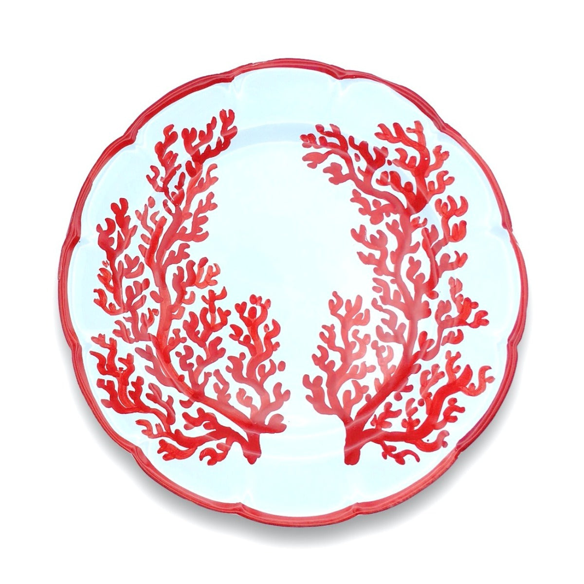 Piatto in ceramica di Vietri Corallo New