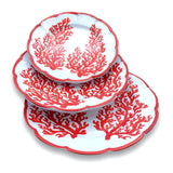 Piatto in ceramica di Vietri Corallo New
