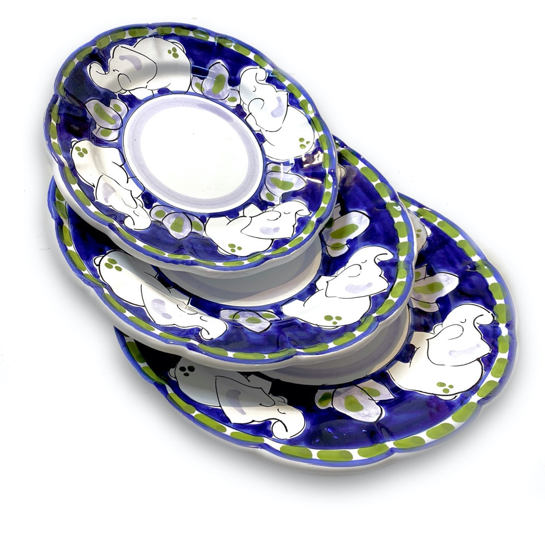 Piatto in ceramica di Vietri Elefante New