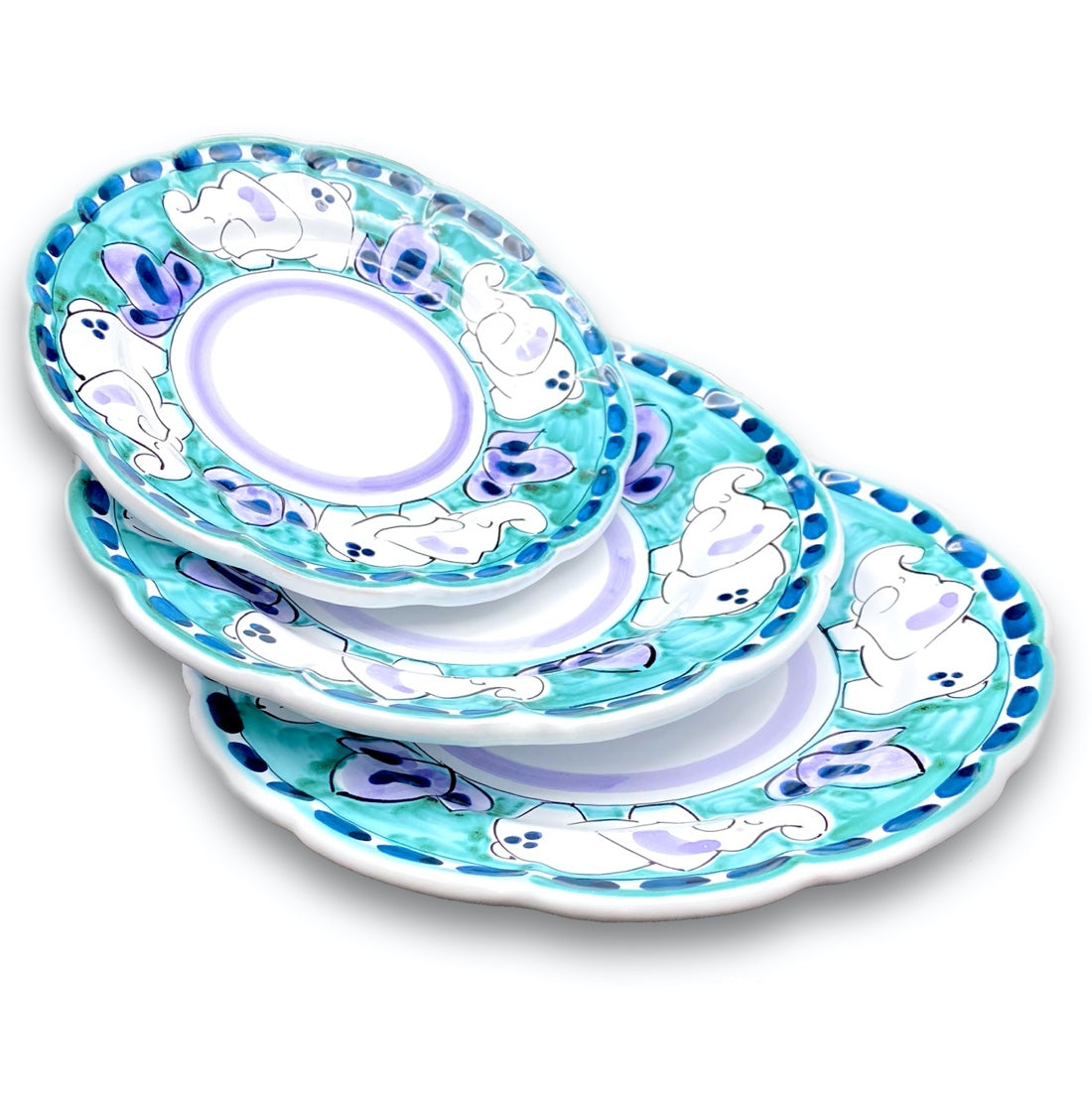 Piatto in ceramica di Vietri Elefante New