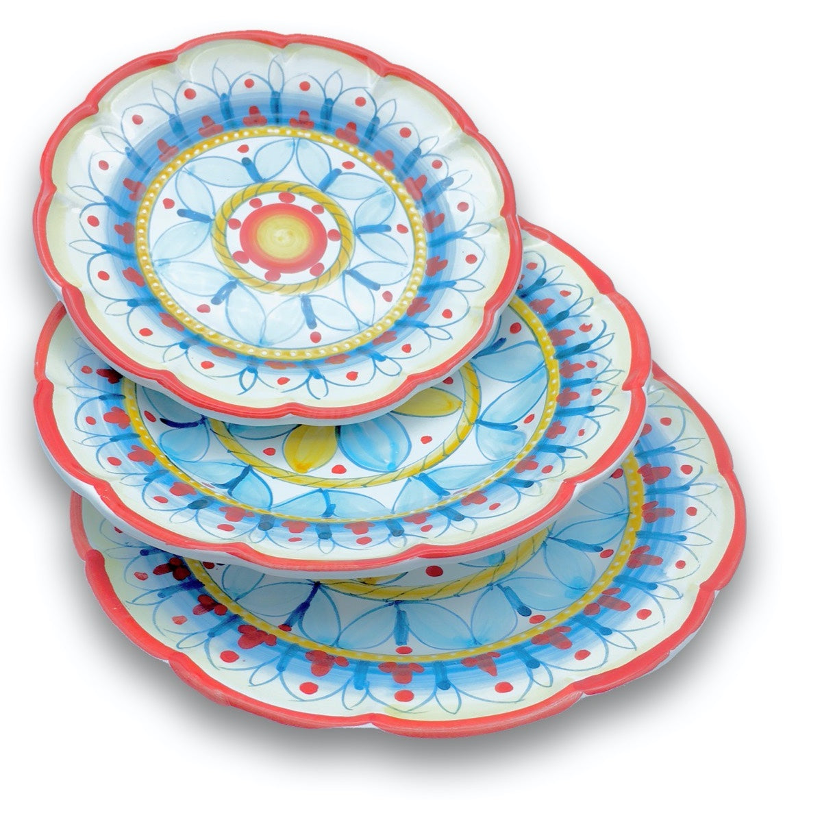 Piatto in ceramica di Vietri Geometrico Ravello