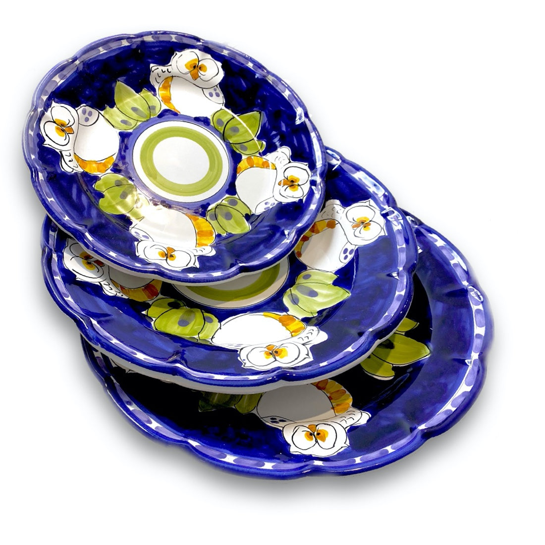 Piatto in ceramica di Vietri Gufo