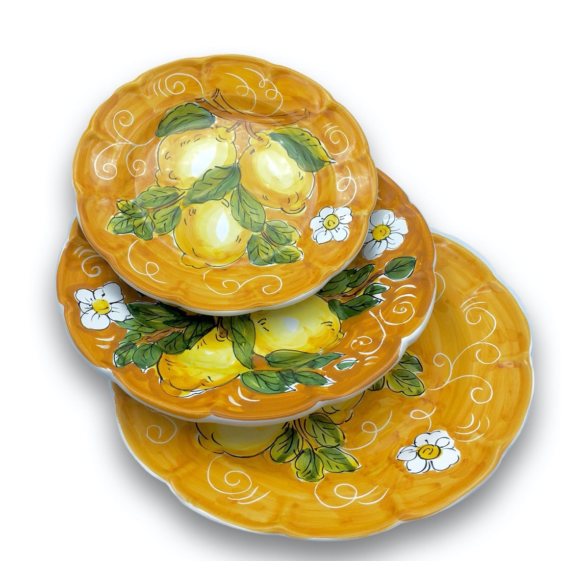 Piatto in ceramica di Vietri Limoni 