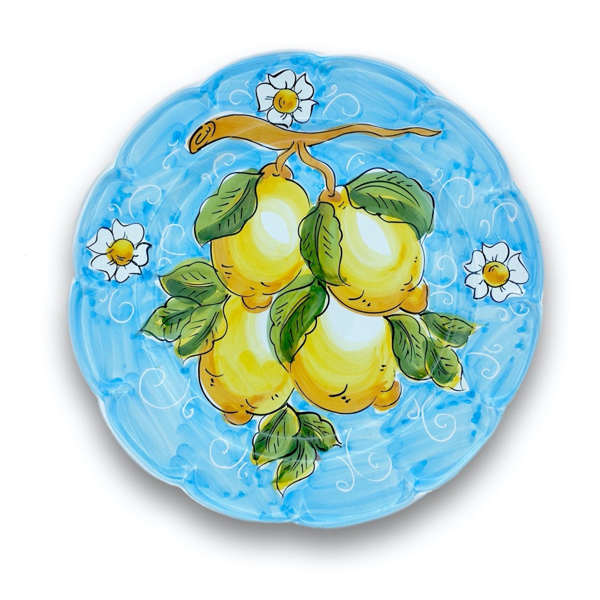 Piatto in ceramica di Vietri Limoni 