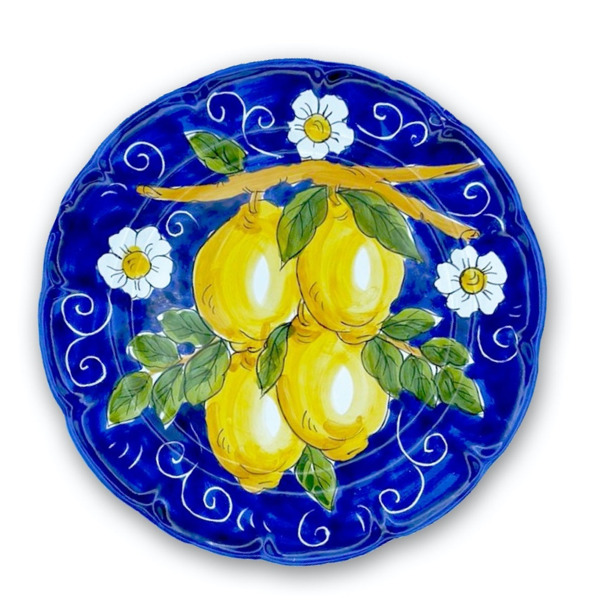 Piatto in ceramica di Vietri Limoni 