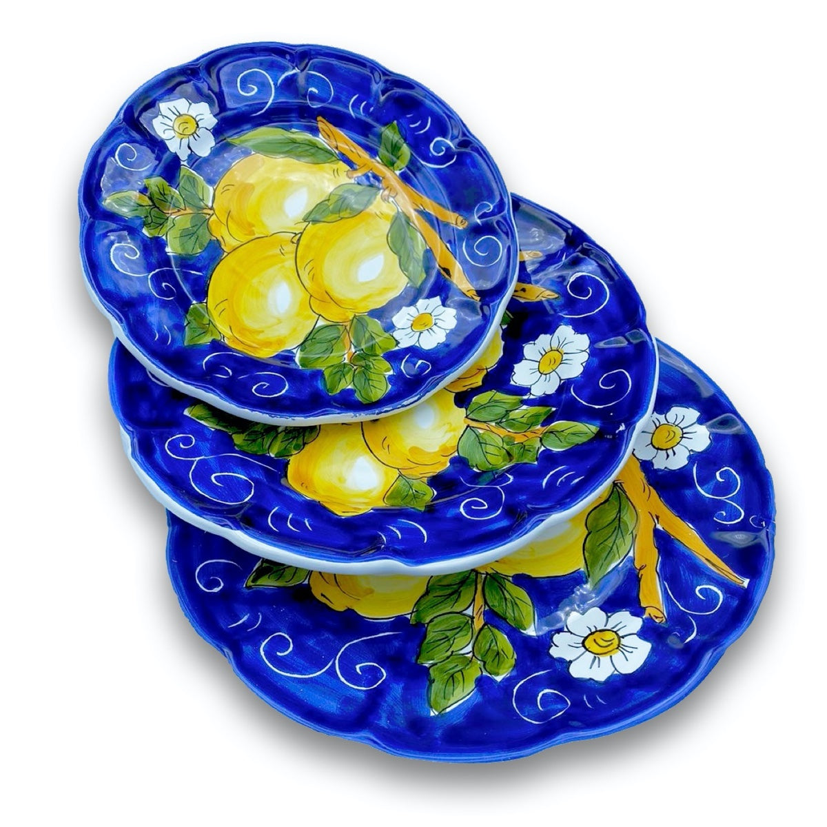 Piatto in ceramica di Vietri Limoni 