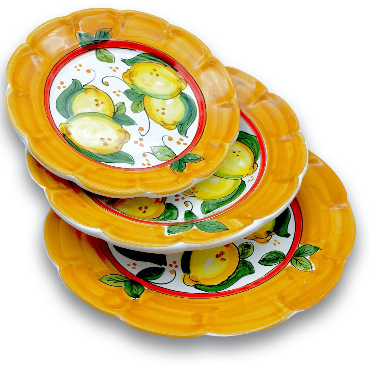 Piatto in ceramica di Vietri Limoni Costiera