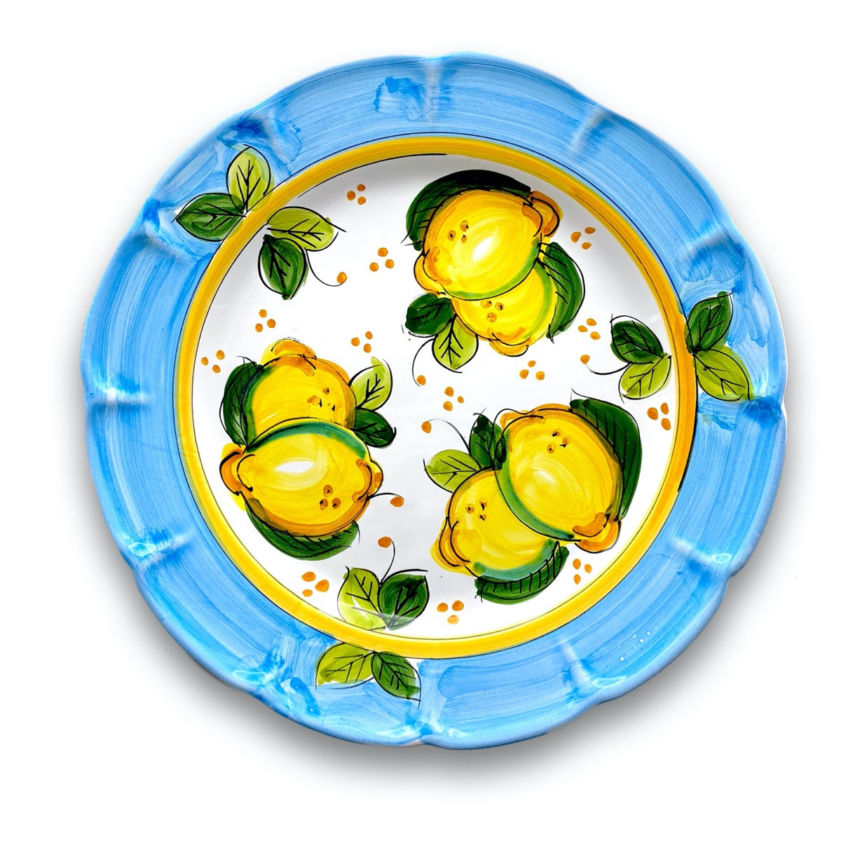 Piatto in ceramica di Vietri Limoni Costiera