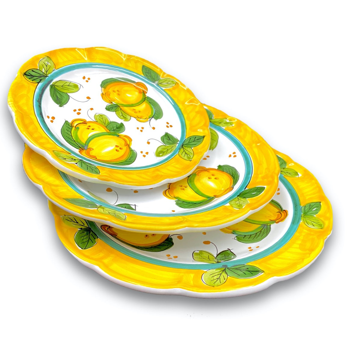 Piatto in ceramica di Vietri Limoni Costiera