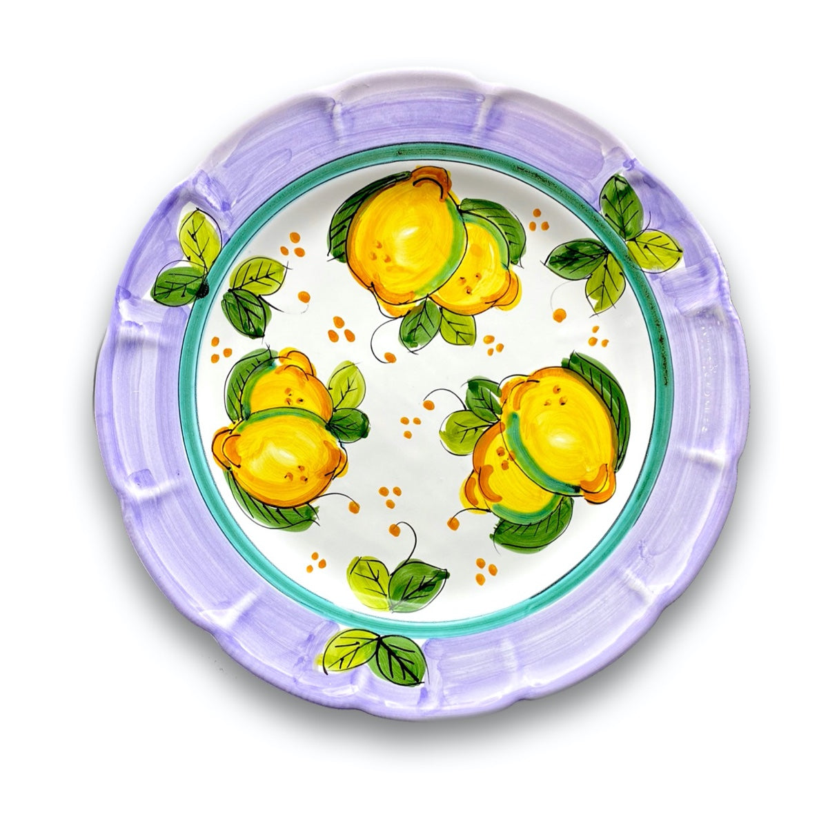 Piatto in ceramica di Vietri Limoni Costiera