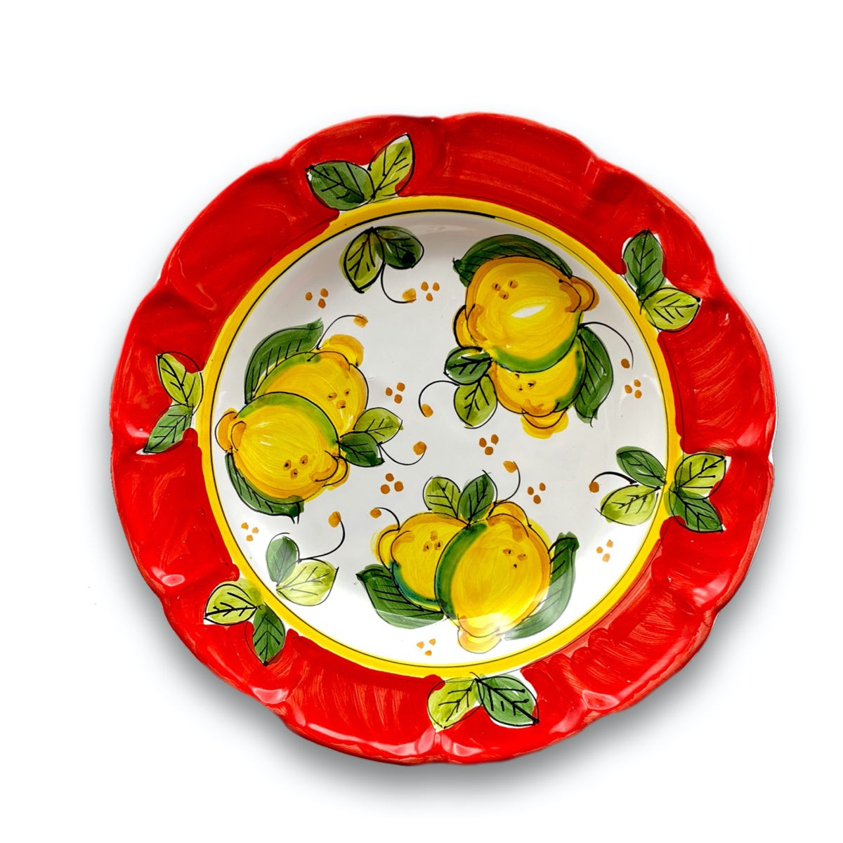 Piatto in ceramica di Vietri Limoni Costiera