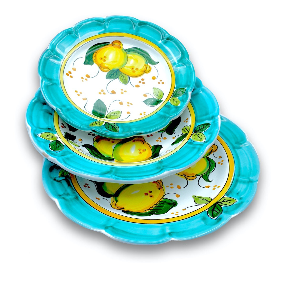 Piatto in ceramica di Vietri Limoni Costiera
