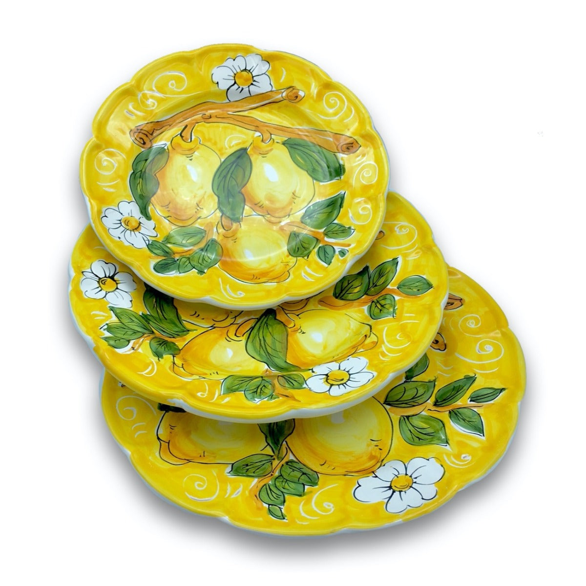 Piatto in ceramica di Vietri Limoni 